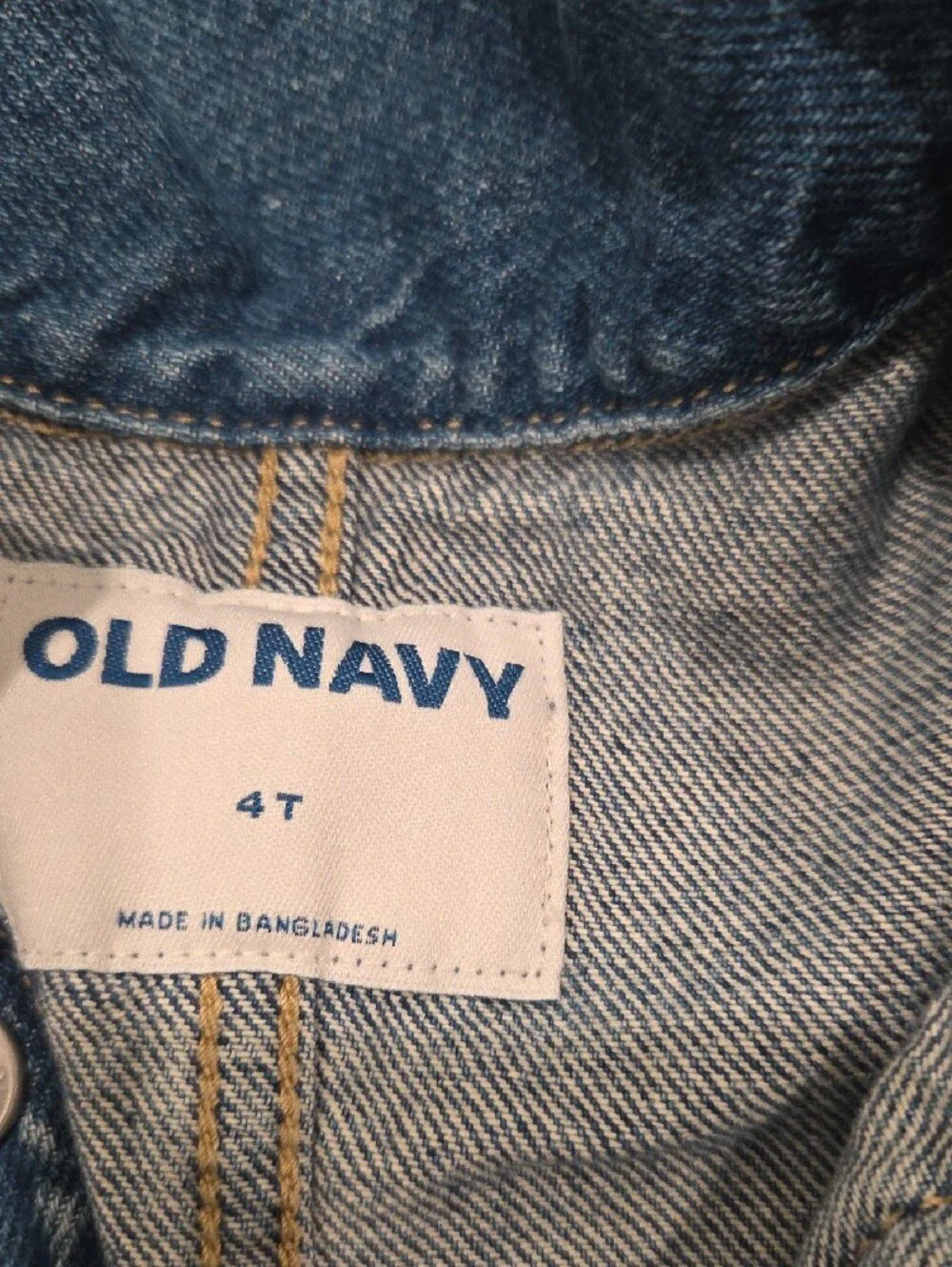 Old Navy Kids Two-Tone Denim Jackets - Light Blue & Blue